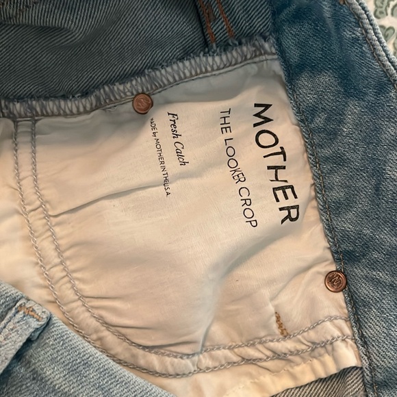 MOTHER The Looker Crop Skinny Jeans in Fresh Catch Size 28 - Picture 10 of 16